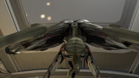 alien anus balls close-up effect geth humanoid looking_at_viewer male mass penis robot solo taint