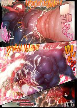 anal anal_sex bara cum cum_from_ass cum_from_mouth cum_inflated_belly cum_inside cum_through gay gay_anal gay_domination gay_sex huge_cock hyper_penis impossible_fit inflation male male/male male_only male_penetrated male_penetrating marvel marvel_comics penis peter_parker revenge rokudenashi sadism sex_slave spider-man spider-man_(series) stomach_bulge stomach_deformation tongue tongue_out venom_(marvel) yaoi