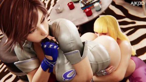 ajkj3d anilingus animated ass_on_face canon_couple cunnilingus emilie_de_rochefort face_in_ass female female_only kazama_asuka rimming rimming_female sound tagme tekken tekken_8 video yuri
