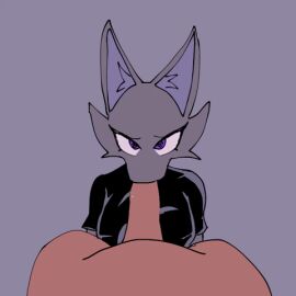 1:1 animated anthro black_clothing black_shirt black_topwear clothing duo fellatio female kamino1 kamino_(kamino1) low_res male oral penile penis sex shirt short_playtime topwear