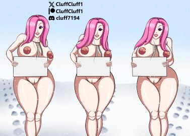 3girls breasts cluff cluffcluff1 female fembot head_on_breasts headoff pink_hair robot robot_girl spy_groove spygroove