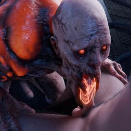 3d 3d_(artwork) blowjob caleb_quinn cum dead_by_daylight gay glowing_eyes male male/male male_only nateswashorny slobber tagme talbot_grimes teratophilia the_blight the_deathslinger