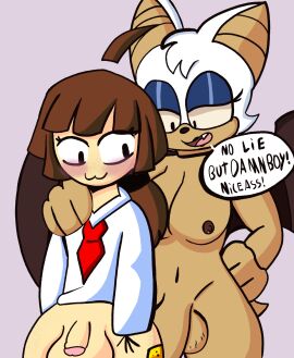 1boy 1futa anthro ass big_ass big_breasts big_futa blushing_femboy breasts femboy femboysub fercholito furry futa_on_femboy futadom futanari intersex male penis rouge_the_bat sega self_upload small_penis solo_focus sonic_(series) sonic_the_hedgehog_(series) stick_arms twitter twitter_username ushas_(gogname)