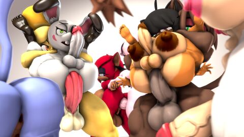 1boy 3d 7futas ana_(countersfm) anal anal_sex animal_genitalia animal_penis bapphy_(notsovioletsfm) chloe_the_cat dickgirl full_nelson full_nelson_anal futa/male futa_on_futa futa_on_male futanari intersex isabelle_(animal_crossing) lok_(character) male male/futa mona_the_mouse orgy penis rita_the_puma_(megaswitchsfm) sonic_(series) surrounded tilver_the_wolf valencia_the_bat valentina_the_bat zoothen