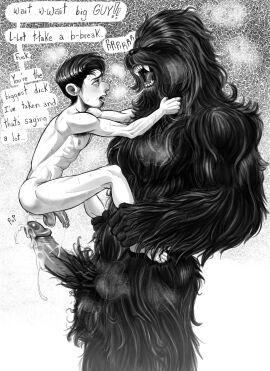 2boys anal asking_to_slow_down biceps chewbacca cum dialogue gay male male_only muscular muscular_male pecs size_difference star_wars triceps tush verbal yaoi