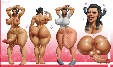 1futa anus anus_focus ass ass_focus back_view balls ballsack big_ass big_breasts big_nipples breasts bubble_ass bubble_butt bulge_through_clothing character_sheet clothing completely_nude curvy curvy_figure dickgirl erect_penis erection erection_under_clothes front_and_back front_view full-length_portrait full_body futa_only futa_sans_pussy futanari grabbing_own_ass half-erect huge_ass huge_cock intersex muscular muscular_futa nipples nude nude_futa penis portrait puffy_nipples veiny_penis venusboyart wide_hips