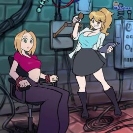 2girls animated beengineer breast_expansion breastexpansion breasts_bigger_than_head expansion huge_breasts lactation lactation_without_expressing milk no_sound patreon patreon_username shieldshroud sound sound_edit sound_effect sound_effects sound_warning sounding tagme video voice voice_acted watermark