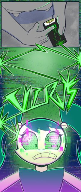 absurd_res advertisement anon anthro blue_clothing blue_hair blue_shirt blue_topwear brainwashing clothing comic comic_page corruption dazed dominant dominant_male duo electronics eyelashes female femsub frown glowhorn green_eyes hair hi_res holding_object holding_phone humanoid hypnosis imminent_sex jenny_wakeman machine male male/female maledom master mind_alteration mind_control my_life_as_a_teenage_robot nickelodeon number personality_change phone phone_screen ponytail robot robot_humanoid scared scared_expression scared_face shirt simple_background submissive submissive_female topwear worried worried_face