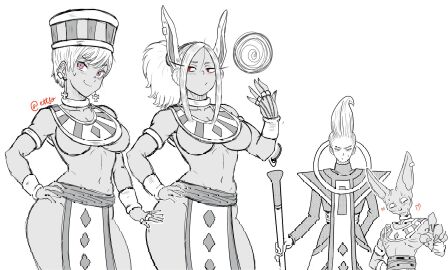 2024 2024s 2girls artist_name artist_signature beerus beerus_(cosplay) belly_button blue_body blue_skin bracelet bracelets breasts bunny_ears bunny_girl cheelai clothed clothing colored cosplay crossover dark-skinned_female dark_skin dragon_ball dragon_ball_super dragon_ball_z ettso female female_focus female_only gold_(metal) gold_bracelet gold_bracelets green_body green_skin grey_hair hair hand_on_hip hat headgear headwear hi_res iron_alchemist loincloth mirko miruko monochrome my_hero_academia navel pink_eyes purple_body purple_skin rabbit_ears rabbit_girl red_eyes rings rumi_usagiyama short_hair signature tagme thick_thighs thighs whis white_hair wide_hips yellow_body yellow_sclera