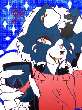 anthro blush breasts canid canine clothed clothing digital_media_(artwork) ear_piercing earrings eyebrows eyelashes female female_only fur furry genital_fluids genitals hair looking_at_viewer lycanroc lycaonia_(erogal) mammal naked nude nude_female original original_character panty_shot phone pokemon pussy pussy_juice red_eyes short_hair smile solo solo_focus spread_legs tagme teeth thighs uncensored underwear vagina video_games wet white_fur white_hair wolf yellow_eyes yellow_sclera