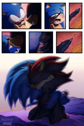 2022 2:3 anal anal_fingering anthro artist_name bed bed_covers bedding bedroom biped black_body black_fur black_nose blue_body blue_fur blush blush_lines chest_tuft closed_eyes comic countershade_fur countershading cuntboy cuntboy/male digital_drawing_(artwork) digital_media_(artwork) duo erection eulipotyphlan finger_fuck fingering fur furniture genitals green_eyes hedgehog hi_res hug hugging_another hugging_partner humanoid_hands inside internal internal_vaginal intersex looking_at_another looking_pleasured lying male male/cuntboy male/male mammal moan morning morning_sex multicolored_body multicolored_fur muscular muscular_anthro muscular_male nowykowski7 nude nude_anthro nude_male on_back on_bed open_mouth open_smile penetration penile penile_penetration penis pussy quills_(anatomy) red_body red_eyes red_fur relationship romantic rule_63 sega sex shaded shadow_the_hedgehog smile sonic_(series) sonic_the_hedgehog sonic_the_hedgehog_(series) tan_arms tan_body tan_countershading tan_fur tan_inner_ear text tuft vaginal_penetration