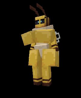 1girls 3d 3d_(artwork) animated anthro bee bee_(minecraft) bee_girl breasts cubic_breasts female furry insects microsoft minecraft siefueg transparent_background
