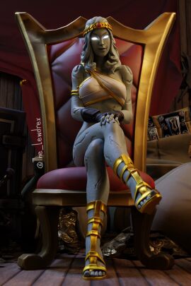 1girls 2020 3d detailed_background epic_games female female_focus female_only fortnite fortnite:_battle_royale glowing_eyes grey_body lewdrex partially_clothed pose posing presenting sitting solo solo_focus stone_body stone_skin stoneheart topwear watermark white_eyes