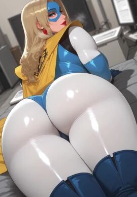 ai_generated alternate_version_at_source animated ass_focus ass_shake big_breasts blonde-haired_female blonde_blazer blonde_female blonde_hair bodysuit breasts cowgirl_position dispatch_(game) female hips hypet indoors lips lipstick mask office red_lipstick shiny shiny_skin steam suit superheroine tagme thick thick_ass thick_hips thick_legs thick_thighs thighs tight_clothing tight_fit video video_game_character video_games wet wide_hips