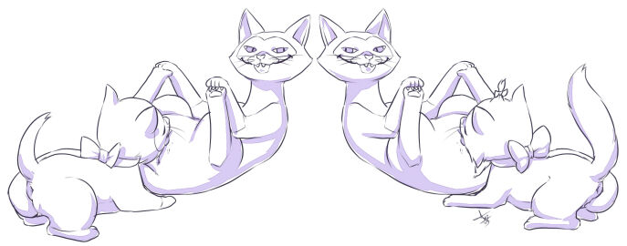 alice_in_wonderland am aogami ass crossover dinah female feral feral_on_feral lady_and_the_tramp licking marie_(aristocats) monochrome si the_aristocats