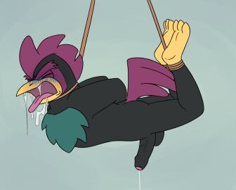 aaron_amethyst absurd_res anthro asphyxiation avian balls bird bodily_fluids chicken don_the_rooster dripping drooling foreskin galliform gallus_(genus) genital_fluids genitals hands_behind_back hanged hi_res idw_publishing male noose nude partially_retracted_foreskin penis phasianid precum precum_drip retracted_foreskin rope saliva sega solo sonic_(series) sonic_the_hedgehog_(comics) sonic_the_hedgehog_(idw) sonic_the_hedgehog_(series) tongue tongue_out uncircumcised vein veiny_penis