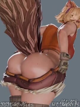 ass cant_fit chubby chubby_female clothes_too_small dressing fat_ass fat_female female huge_ass jojomingles marvel marvel_rivals ncmentisnsfw pants_pulled_down sound squirrel_girl_(marvel) squirrel_girl_(marvel_rivals) squirrel_tail tagme video voice_acted