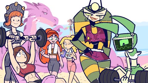 6+girls abs amelia_bedelia amphibia amphibia_(series) beach black_eyes blonde_hair breasts brown_hair cartoon_network clothed disney disney_channel dragon dragon_(shrek) dreamworks female female_only foster's_home_for_imaginary_friends goo_goo_gaga green_eyes headband hilda_(series) human johanna_(hilda) literature long_hair multiple_females multiple_girls my_life_as_a_teenage_robot netto-painter nickelodeon nicktoons one_eye_closed orange_hair outside paramount_pictures queen_vexus robot robot_girl sasha_waybright shrek_(series) smile sports_bra sportswear training vexus vikingskool weightlifting xj-6 ylva yoga_pants yoga_shorts