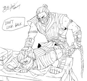 adoptive_siblings anal_sex angry_sex bi-han biceps blush bun_hair dialogue_bubble gay hate_sex head_grab incest male male_only masked_male mortal_kombat mortal_kombat_1_(2023) muscular muscular_male netherrealm_studios no_color one_eye_closed partially_clothed scar smoke_(mortal_kombat) step-incest sub-zero sweat technical_incest tomas_vrbada whip whip_marks yaoi