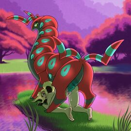 1:1 all_fours barefoot bodily_fluids clothing cum cum_inside dominant dominant_feral dominant_male duo eyewear feet female female_on_feral female_penetrated feral feral_penetrating feral_penetrating_female feral_penetrating_human feralcatalyst fingerless_gloves from_behind_position generation_5_pokemon genital_fluids genitals glasses gloves hair handwear hi_res human human_on_feral human_penetrated interspecies lilah_redwood looking_back male male/female male_feral male_penetrating male_penetrating_female male_pokemon/female_human mammal mostly_nude nintendo one_eye_closed pendror penetration penis pokemon pokemon_(species) pokephilia ponytail pussy rear_view scolipede sex shiny_pendror shiny_pokemon shiny_scolipede size_difference submissive submissive_female submissive_human vaginal_penetration wink zoophilia