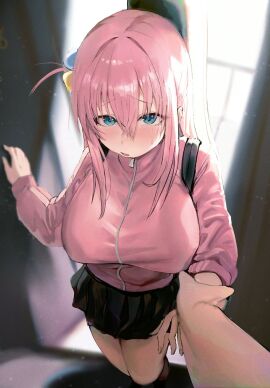 ai_generated bocchi_the_rock! breasts cute_face feet female fur gotou_hitori sex shorts