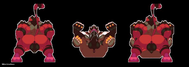 anal anal_sex animated anthro ass bara big_muscles big_penis bodily_fluids clothing cum cum_in_ass cum_inside digital_media_(artwork) feet from_behind_position from_front_position generation_7_pokemon generation_8_pokemon genital_fluids genitals huge_cock huge_muscles humanoid_genitalia idle_animation incineroar legendary_pokemon legwear loop lying m.u.g.e.n male male/male mammal missionary_position moobs morinetsu muscles muscular muscular_anthro muscular_male nintendo nipples on_back penetration penis pixel_(artwork) pokemon pokemon_(species) sex short_playtime side_view single_strike_style_urshifu tail tail_motion thigh_highs urshifu yaoi