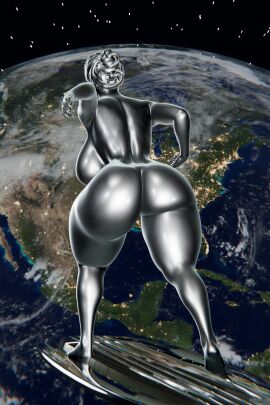 1girls 3d alien alien_girl alien_humanoid ass back barefoot big_ass big_breasts breasts earth fantastic_four feet female female_only full_body grey_body hair huge_breasts humanoid marvel marvel_comics mrvector_3d night nude nude_female nudity planet rear_view reflection shalla-bal shiny_skin silver_body silver_hair silver_surfer silver_surfer_(shalla-bal) solo space standing surfboard thick_thighs thighs tied_hair