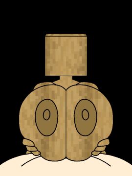 1boy 1girls 3:4 animated animated_gif areolae balls beat_banger big_breasts breasts cock_and_ball_torture cock_and_balls_torture dr_gol. female funny gif male male_pov marlie_(artist) minecraft minecraft_block nipples no_face paizuri penis pov straight transparent_background vertical_video what wood