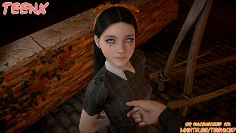 3d accidental_exposure breasts covering_breasts cute exposed_breasts father_and_daughter female halloween halloween_costume hands_behind_back incest nipple_bulge nipple_slip nude nude_female petite petite_body photorealistic pinch pinching_nipples pov puffy_nipples realistic shy small_breasts teenager teenx trick_or_treat tricked tricked_into_exposure tricked_into_sex uncensored young younger_female