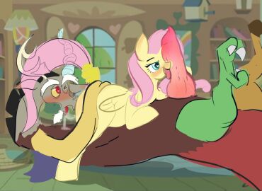 2024 antlers ass ass_grab blue_eyes blush bodily_fluids brown_body brown_fur butt_grab chimera claws discord_(mlp) draconequus duo equid equine eyebrows facial_hair female feral fluttershy_(mlp) friendship_is_magic fur genitals goatee hair hand_on_ass hand_on_butt hasbro heart_eyes heart_symbol hooves horn horse hybrid inside knot licking long_ears male male/female mammal my_little_pony open_mouth oral penile penis penis_lick pink_hair pink_penis pink_tail pony quadruped quimera red_eyes saliva sex size_difference squaresville tail tongue tongue_out white_eyebrows white_goatee wings yellow_body yellow_ears yellow_wings
