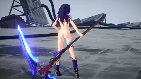(honkai: (series) 1girls 3d female honkai honkai: long_hair medium_breasts nipples nude nude_female rail rail) seele star tagme uncensored video