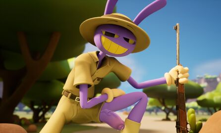 1boy big_penis bulge_through_clothing edit erect_penis foreskin glitch_productions huge_cock jax_(tadc) jax_(the_amazing_digital_circus) large_penis long_penis male male_focus male_only penis precum precum_drip safari safari_hat the_amazing_digital_circus uncircumcised uncut