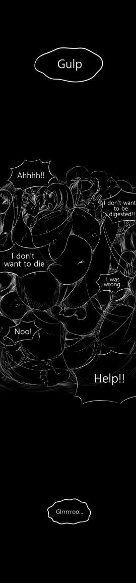 6+girls digestion fatal_vore fear female imminent_death imminent_digestion implied_death implied_digestion inside_stomach inside_view mass_vore multiple_females multiple_girls multiple_prey original original_character post-vore pred_turned_prey rsg screaming stomach_noises struggling struggling_prey unwilling_prey vore