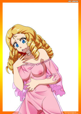 aya_yanagisawa before_transformation breasts female large_breasts locofuria midriff navel nipples pre-transformation pussy see-through transformation vampire vampire_bite