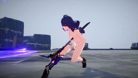 (honkai: (series) 1girls 3d female honkai honkai: long_hair medium_breasts nipples nude nude_female rail rail) seele star tagme uncensored video