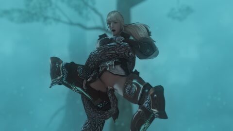 3d clothes female final_fantasy_xiv lyse_hext penetration pussy restrained sex tentacle