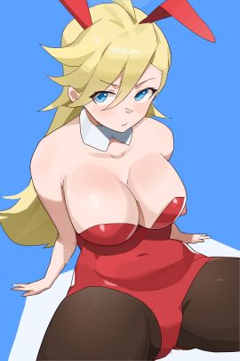 artist_request blonde_hair breasts bunny_ears bunny_girl bunnysuit female huge_breasts panty_&_stocking_with_garterbelt panty_anarchy