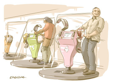 2boys 3girls ass blowjob bondage crying cum cum_on_ass cum_on_body erenisch female legal_slavery machine male prostitution_machine public public_use slave