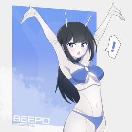android beepo_(chunkymoon) bikini breasts female robot robot_girl summer