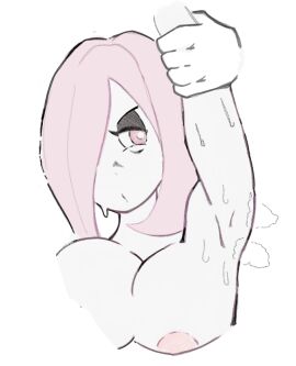armpit arms_up disgusted little_witch_academia sucy_manbavaran sweating