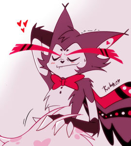 angel_dust_(hazbin_hotel) gay hazbin_hotel husk_(hazbin_hotel) implied_blowjob male rukan tagme