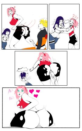 accidental_circumstance accidental_exposure accidental_penetration accidental_sex angry bending_over bent_over comic cuckquean female hyuuga_hinata naruto naruto_(series) naruto_shippuden penetration pleasure_face ripped_clothing sakura_haruno sex unknowing_bystander uzumaki_naruto