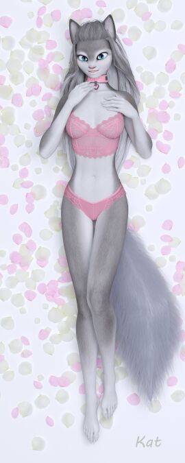 2025 3d anthro bare_legs barefoot blue_eyes bodypillow bra breasts cat_ears cat_girl cat_tail catgirl collar completely_nude cute dakimakura disney disney_princess elsa_(frozen) feet feet_focus female female_only foot_fetish frozen_(film) furry furry_female indoors laying_down lingerie lingerie_bra lingerie_panties long_hair long_legs looking_at_viewer medium_breasts naked navel neko nipples nude nude_female panties pussy roses roses_on_bed small_breasts smile solo toes tommytinycat valentine valentine's_day