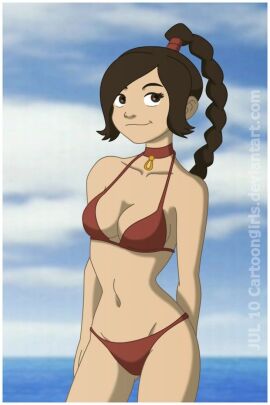 1girls avatar_legends avatar_the_last_airbender bikini cartoongirls female fire_nation nonbender red_bikini swimsuit ty_lee
