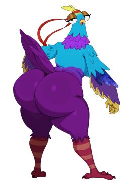 1girls 2d 2d_(artwork) 2d_artwork 3_toes 4_fingers anthro anthro_female anthro_focus anthro_only arms ass avian avian_feet avian_humanoid back back_view backboob bandana beak bedroom_eyes big_ass big_butt big_hips big_thighs bird_feet bird_wings birds blue_fur blue_hair boobs breasts budge_(fortnite) butt colorful crossgender digital_art digital_drawing_(artwork) digital_media digital_media_(artwork) eyelashes fat_ass fat_butt feather_hair feathered_wings feathers female fortnite furry furry_female furry_only galaxy genderbend genderbent genderswap genderswap_(mtf) hips huge_ass huge_butt huge_hips huge_thighs incorrect_gender legs looking_at_viewer magenta_fur magenta_hair multicolored_fur multicolored_hair no_clothes pigeon rule_63 sssonic2 thick thick_ass thick_butt thick_hips thick_legs thick_thighs thighs tits wide_ass wide_butt wide_hips wide_thighs wings