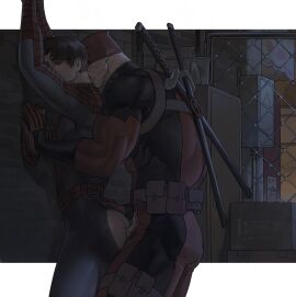 deadpool gay lkikai male male/male male_only marvel marvel_comics peter_parker spider-man spider-man_(series) wade_wilson
