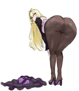 1female 1females 1girls 1woman 1women 2d 2d_(artwork) 2d_artwork antenna_hair ass ass_focus ass_up big_ass black_shoes black_shrug blank_background blonde-haired_female blonde_female blonde_hair blonde_hair_female blonde_pubic_hair blush blush_lines blushed_face blushing blushing_at_viewer blushing_female booty booty_focus booty_up butt_focus butt_up cat_nip closed_mouth clothed clothed_ass clothed_female dulcinea_(limbus_company) female female_only full_body high_heels limbus_company long_hair looking_at_another looking_at_viewer looking_back no_background pantyhose presenting presenting_ass presenting_butt project_moon red_eyes shoes shrug_(clothing) simple_background skirt sole_female solo solo_female solo_focus standing tagme thick_thighs thighs unworn_skirt white_background