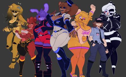 1boy 3d 3d_(artwork) 6girls anthro bandaged_arm bandaged_chest bangs_over_one_eye bear bear_girl big_breasts bonfie bonfie_(cally3d) bonfie_(cryptia) bonfie_(cryptiacurves) bonfie_(fn:rearousal) bonnie_(cally3d) breasts bunny cally3d canine chica_(cally3d) chica_(fnaf) chicken chiku chiku_(fn:rearousal) clothed cryptiacurves ears eyepatch fazclaire's_nightclub fazclaire's_nightclub:_the_rearousal female fexa fexa_(cally3d) fexa_(cryptia) fexa_(cryptiacurves) fexa_(fn:rearousal) five_nights_at_freddy's fox fox_girl foxy_(cally3d) foxy_(fnaf) freddy_(fnaf) fredina's_nightclub fredina_(cally3d) frenni_(cryptia) frenni_(fn:rearousal) frenni_fazclaire furry genderswap genderswap_(mtf) golden_freddy_(fnaf) golden_fredina_(cally3d) golden_fredina_(fn:rearousal) loincloth long_hair looking_at_viewer male marie_(cally3d) marie_(fn:rearousal) marionette marionette_(fnaf) nightguard nightguard_(cryptia) nightguard_(fnia) overalls platform_boots puppet_(cally3d) puppet_(fnaf) rabbit rule_63 short_hair size_difference thick_thighs torn_clothes torn_pants torn_shirt two-tone_body two-tone_fur type_0 type_0_(fn:rearousal) vixen wide_hips