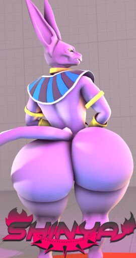 1boy 3d ass beerus big_ass big_butt bubble_ass bubble_butt dragon_ball fat_ass fat_butt femboy huge_ass huge_butt large_ass large_butt male male_only rear_view shinyagaia solo solo_male thick_ass thick_butt