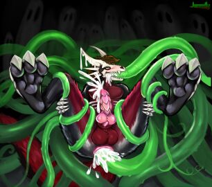 absurd_res anal anal_sex anatomically_correct anatomically_correct_genitalia anthro bodily_fluids bone claws corax cum cum_in_ass cum_in_mouth cum_inside dragon dragon_skull ejaculation genital_fluids genitals hi_res jemmily knot male male/male mythological_creature mythological_scalie mythology oral oral_penetration paws penetration penis scalie sex skull solo tentacle tentacle_in_ass tentacle_in_mouth tentacle_penetration tentacle_rape tentacle_sex tentacles_cum